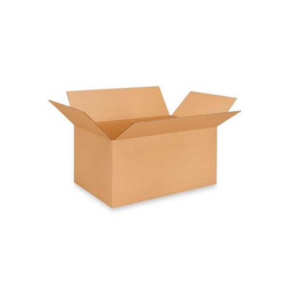 22" x 13-1/2" x 10-3/4" Kraft Single Wall 32 ECT Corrugated RSC Boxes
