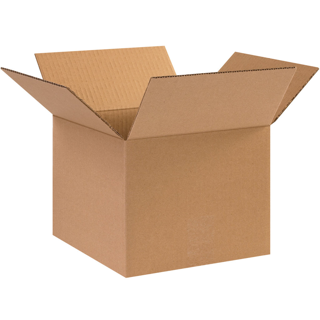 10" x 10" x 8" Kraft Single Wall 32 ECT Corrugated RSC Boxes