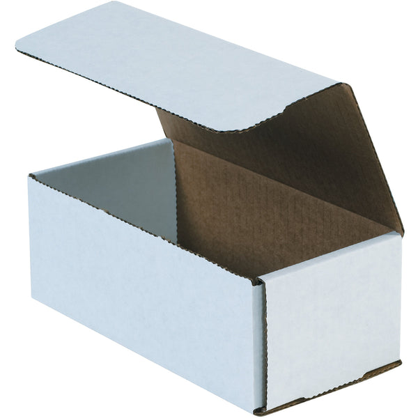 10" x 5" x 3" White Exterior / Kraft Interior Single Wall 32 ECT Corrugated OEM Mailers