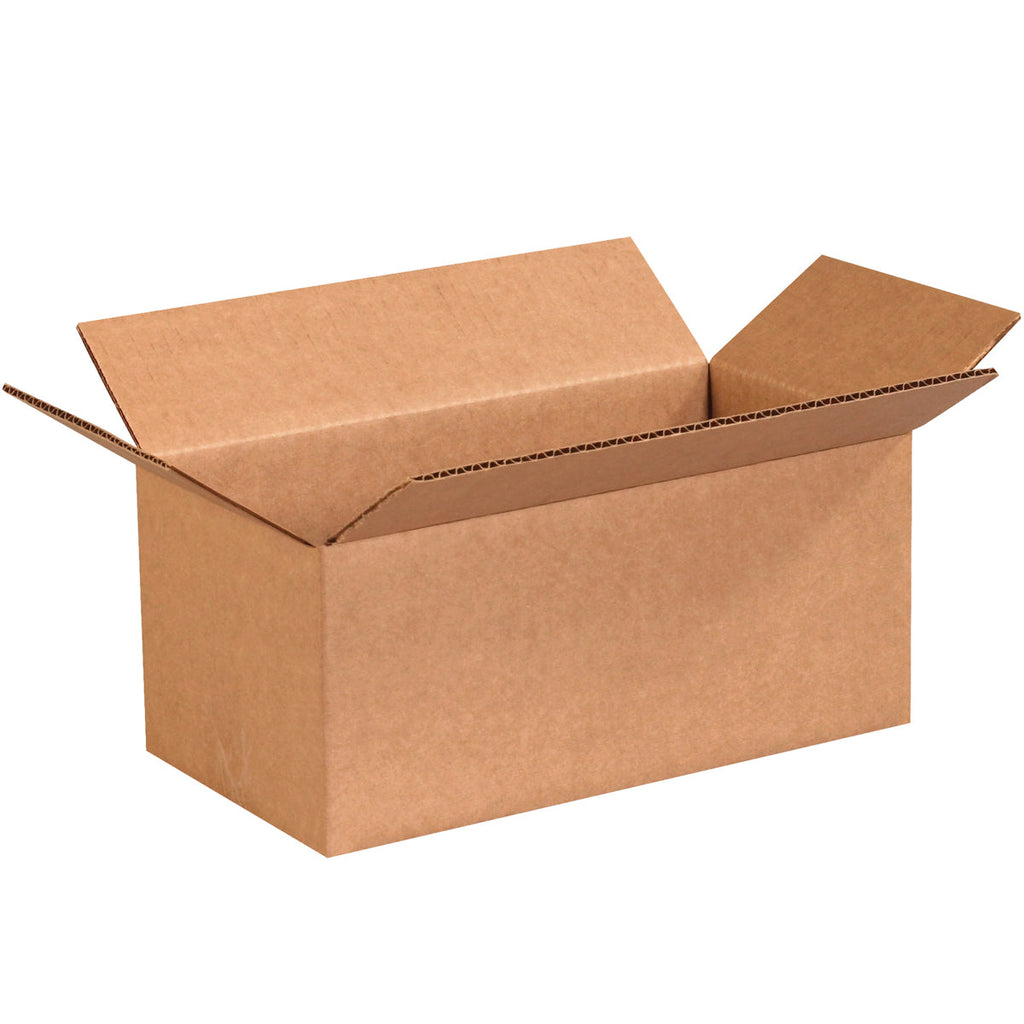 10" x 5" x 4" Kraft Single Wall 32 ECT Corrugated RSC Boxes