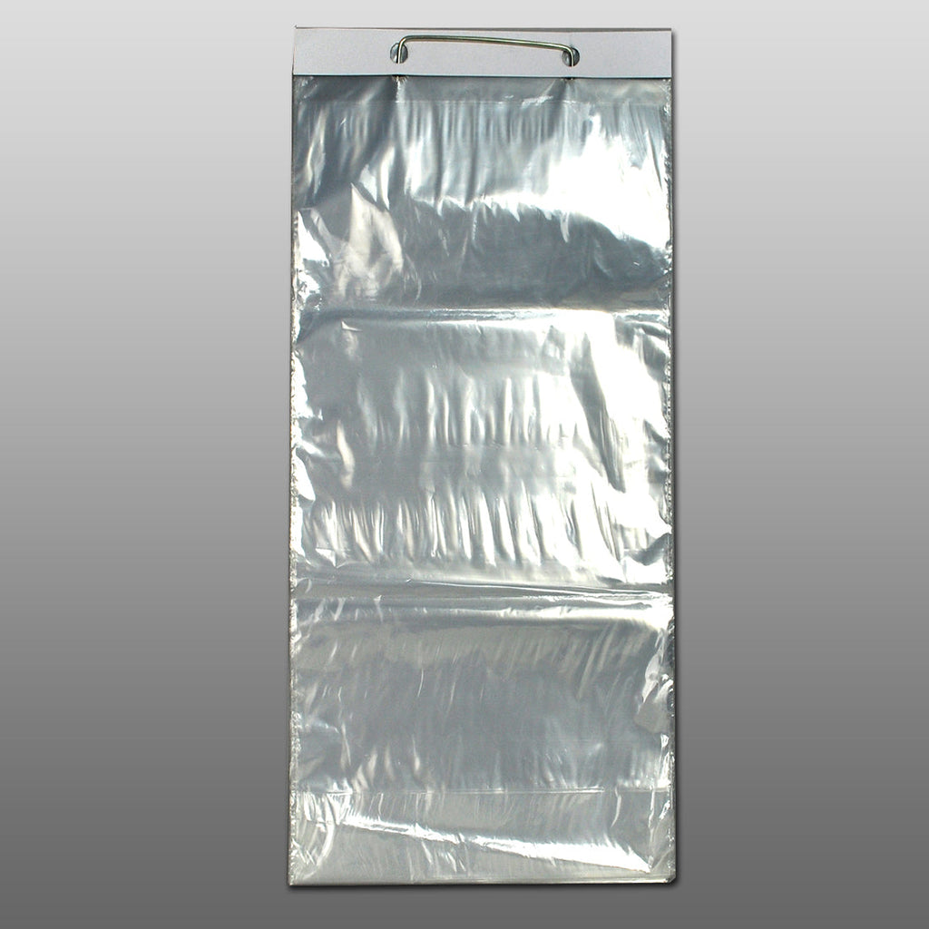 11" x 14 + 4 BG + 1-1/2 LP" Clear on, on Wicket Dispenser 1 mil LDPE Gusset Bags
