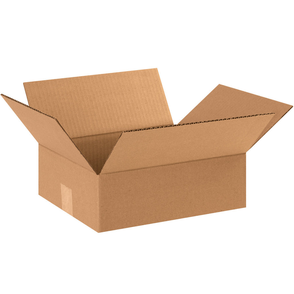 12" x 10" x 4" Kraft Single Wall 32 ECT Corrugated RSC Boxes
