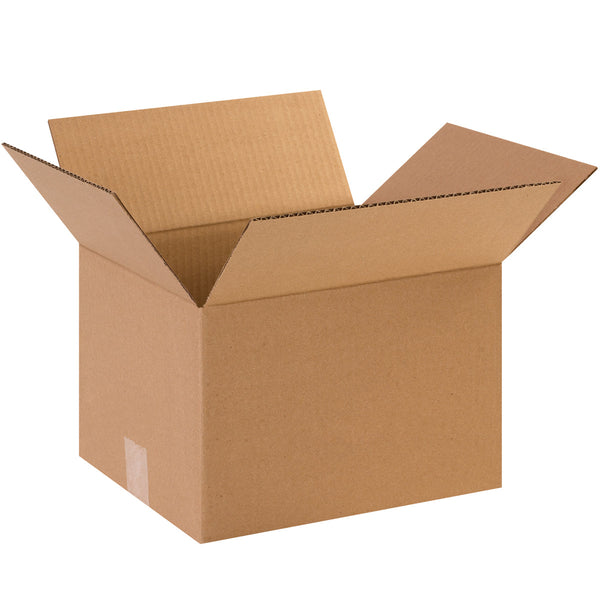 12" x 10" x 8" Kraft Single Wall 32 ECT Corrugated RSC Boxes