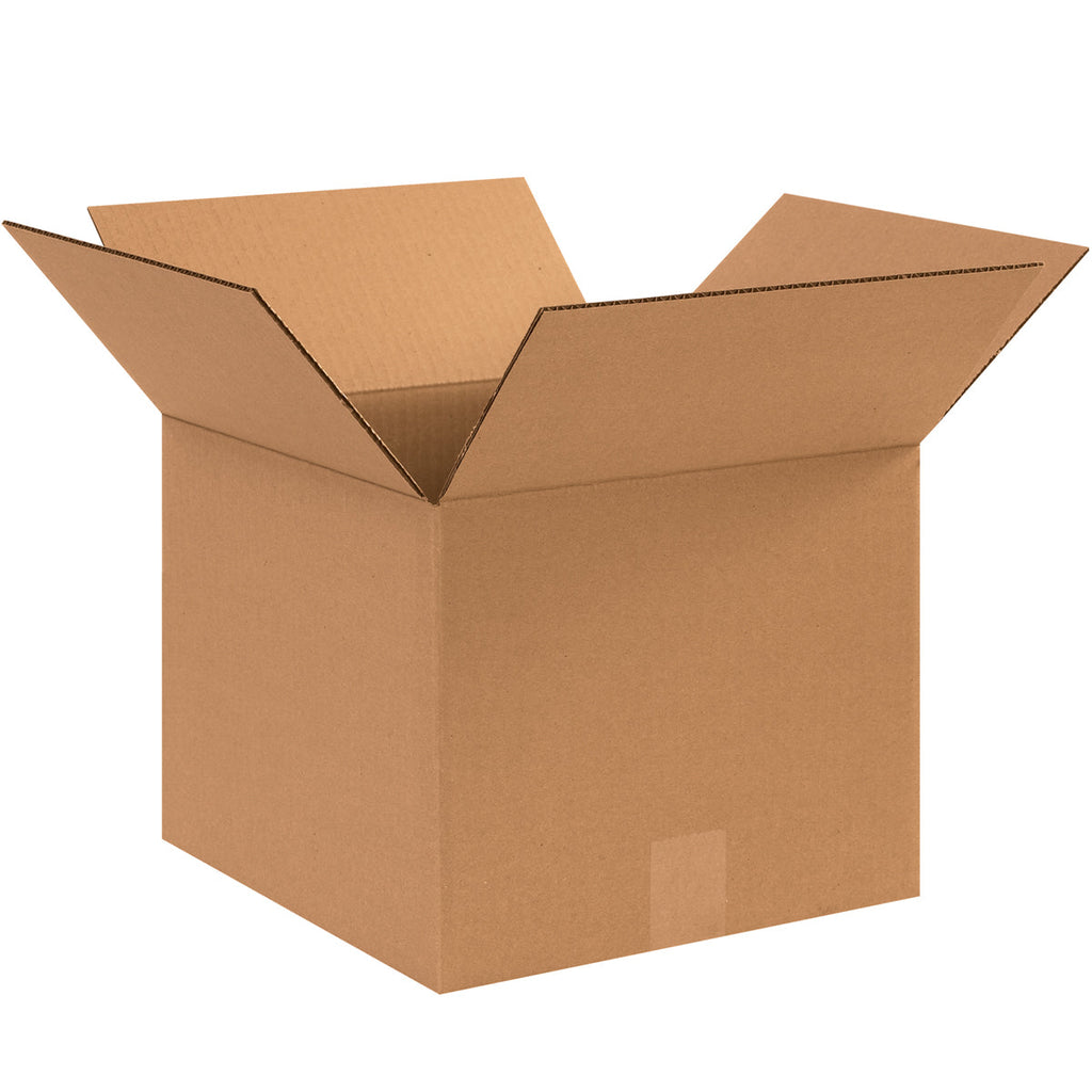 12" x 12" x 10" Kraft Single Wall 32 ECT Corrugated RSC Boxes
