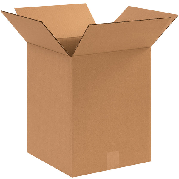 12" x 12" x 15" Kraft Single Wall 32 ECT Corrugated RSC Boxes