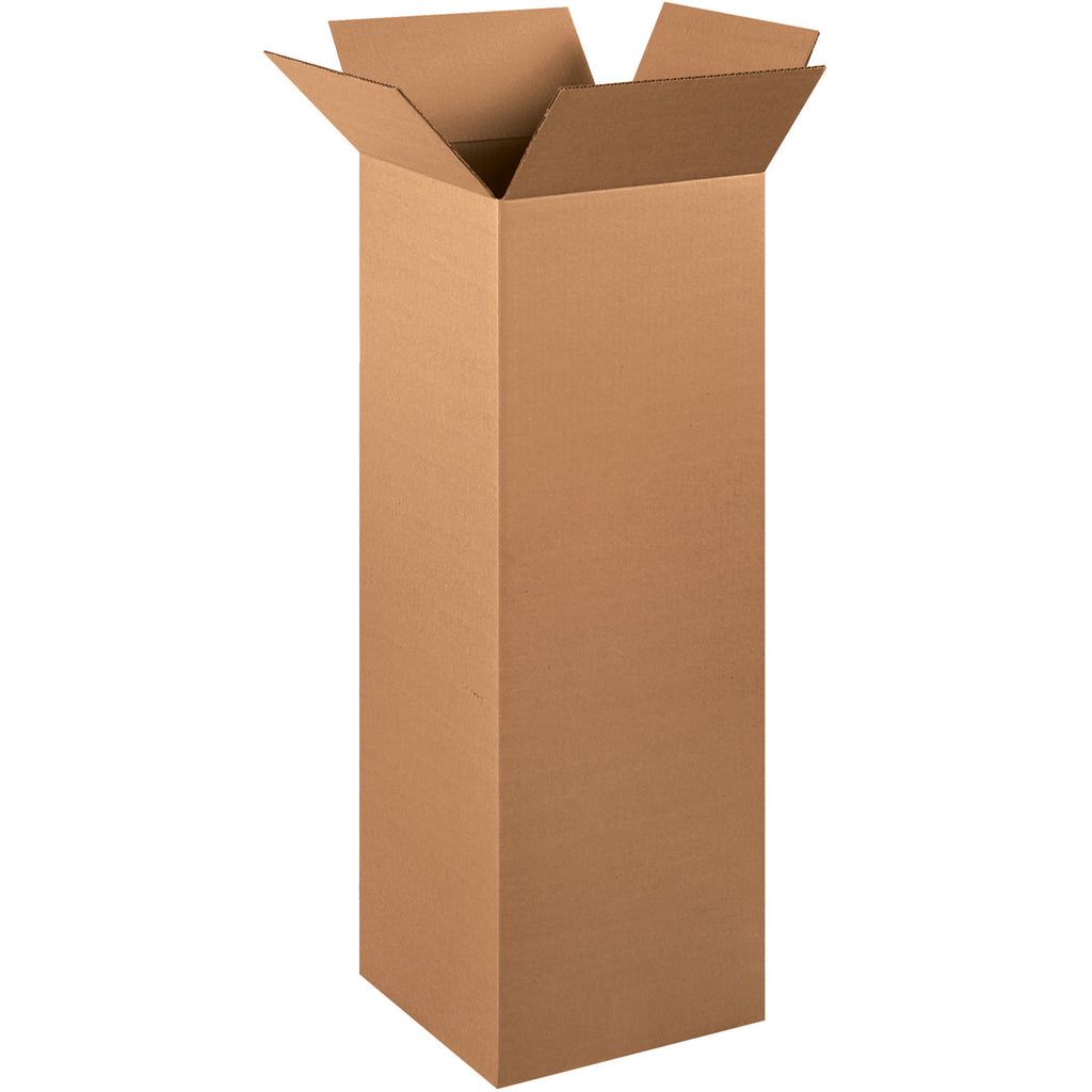 12" x 12" x 36" Kraft Single Wall 200# Corrugated RSC Boxes