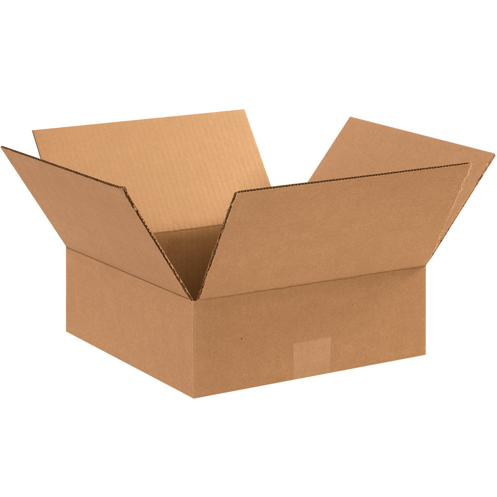 12" x 12" x 4" Kraft Single Wall 32 ECT Corrugated RSC Boxes