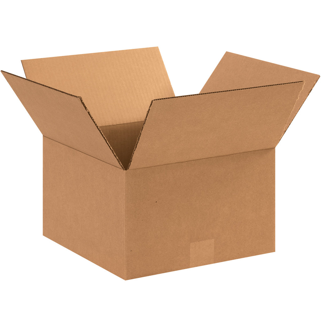 12" x 12" x 7" Kraft Single Wall 32 ECT Corrugated RSC Boxes