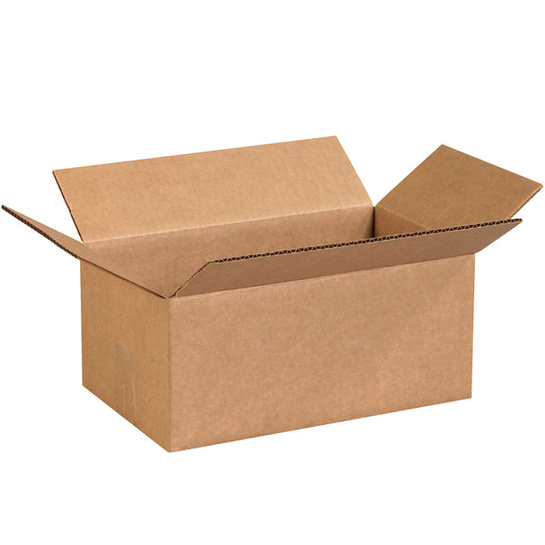 12" x 7" x 5" Kraft Single Wall 32 ECT Corrugated RSC Boxes
