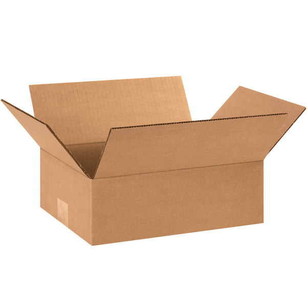 12" x 9" x 4" Kraft Single Wall 32 ECT Corrugated RSC Boxes