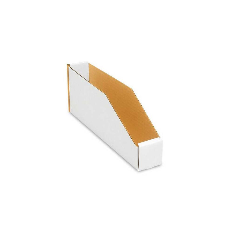 12" x 2" x 4-1/2" White Single Wall 32 ECT Corrugated Parts Bin Boxes