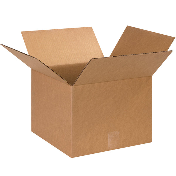 13" x 13" x 10" Kraft Single Wall 32 ECT Corrugated RSC Boxes