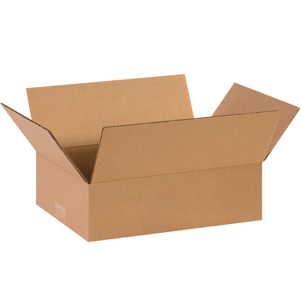 14" x 10" x 4" Kraft Single Wall 32 ECT Corrugated RSC Boxes