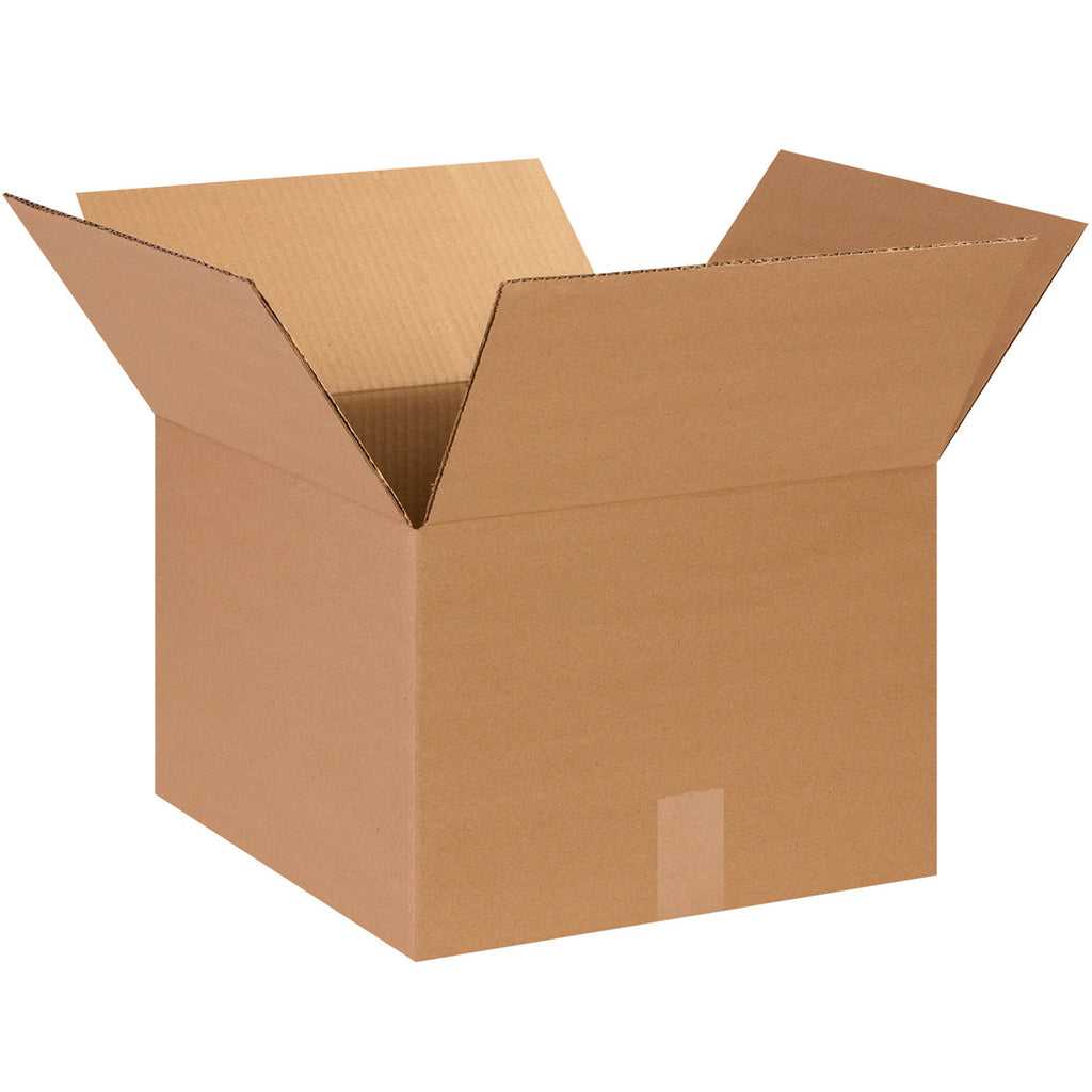 14" x 14" x 10" Kraft Single Wall 32 ECT Corrugated RSC Boxes