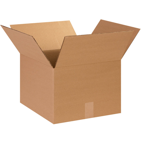 14" x 14" x 10" Kraft Single Wall 32 ECT Corrugated RSC Boxes