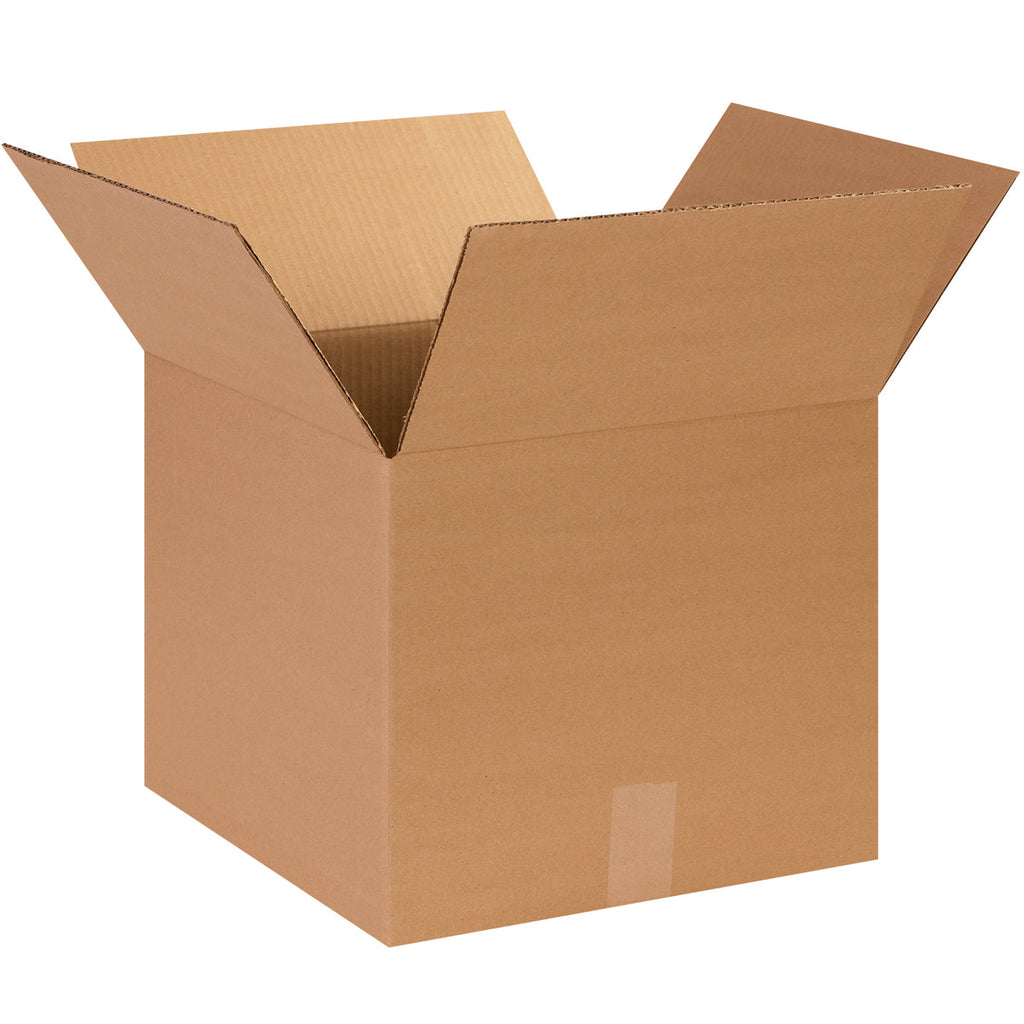 14" x 14" x 12" Kraft Single Wall 32 ECT Corrugated RSC Boxes