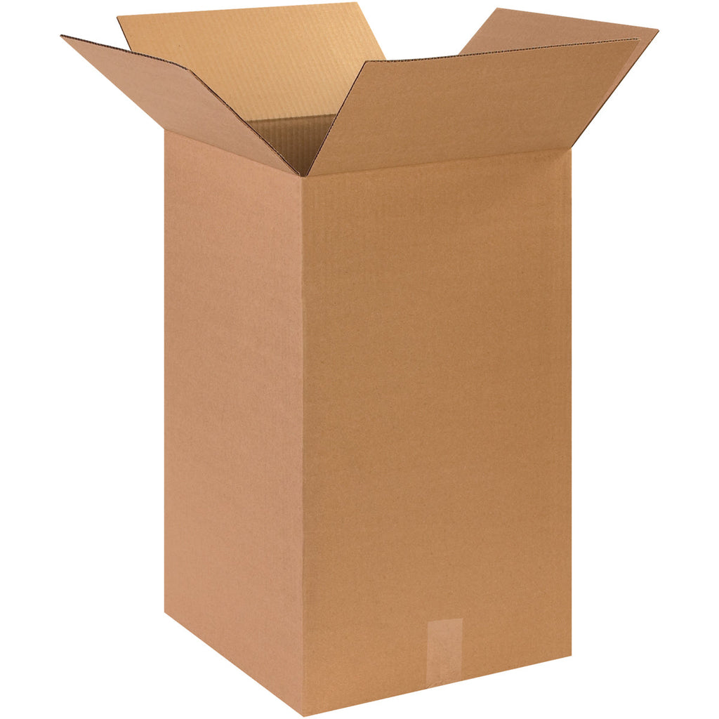 14" x 14" x 24" Kraft Single Wall 200# Corrugated RSC Boxes