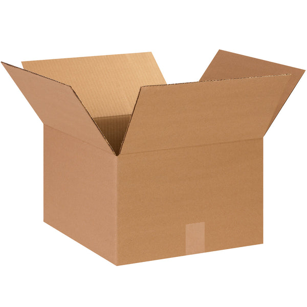 14" x 14" x 9" Kraft Single Wall 32 ECT Corrugated RSC Boxes
