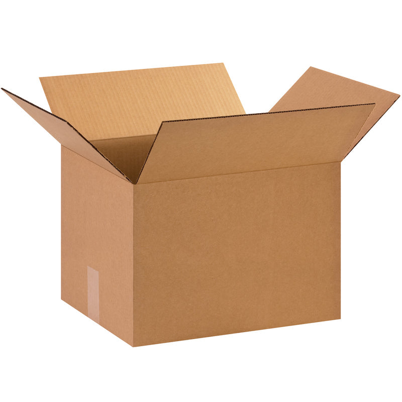 15" x 12" x 10" Kraft Single Wall 32 ECT Corrugated RSC Boxes
