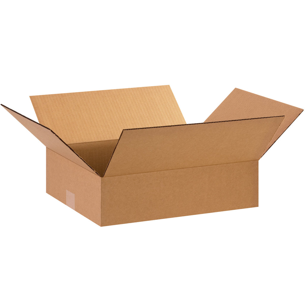 15" x 12" x 4" Kraft Single Wall 32 ECT Corrugated RSC Boxes