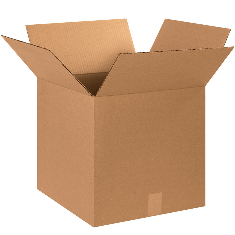 15" x 15" x 15" Kraft Single Wall 32 ECT Corrugated RSC Boxes