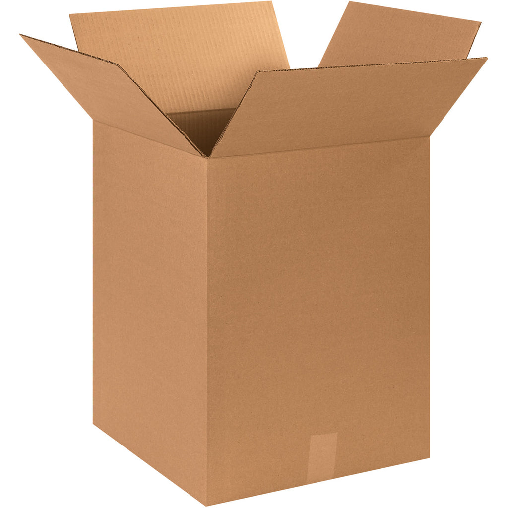 15" x 15" x 20" Kraft Single Wall 200# Corrugated RSC Boxes