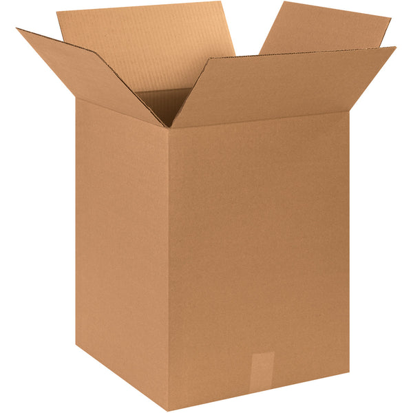15" x 15" x 20" Kraft Single Wall 200# Corrugated RSC Boxes