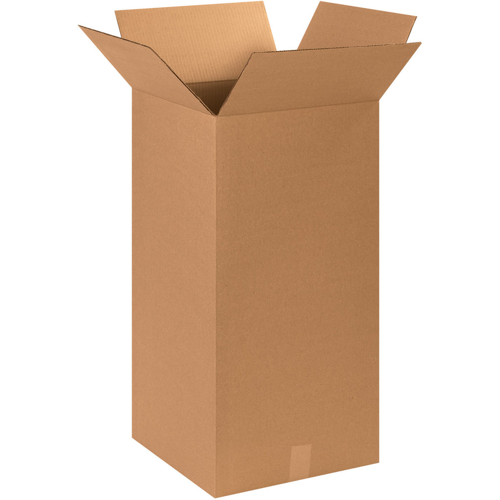 15" x 15" x 30" Kraft Single Wall 200# Corrugated RSC Boxes
