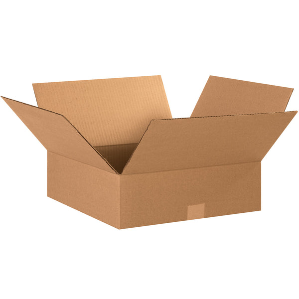 15" x 15" x 5" Kraft Single Wall 32 ECT Corrugated RSC Boxes