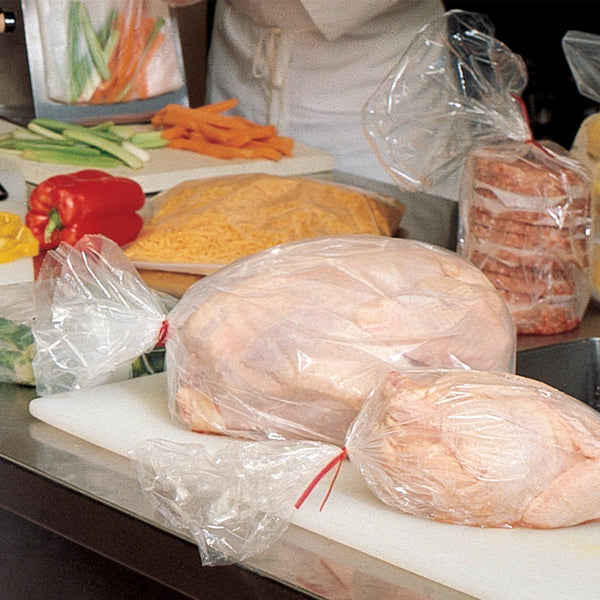 6" x 3" x 15" Clear 1.5 mil LDPE Gusset Bags