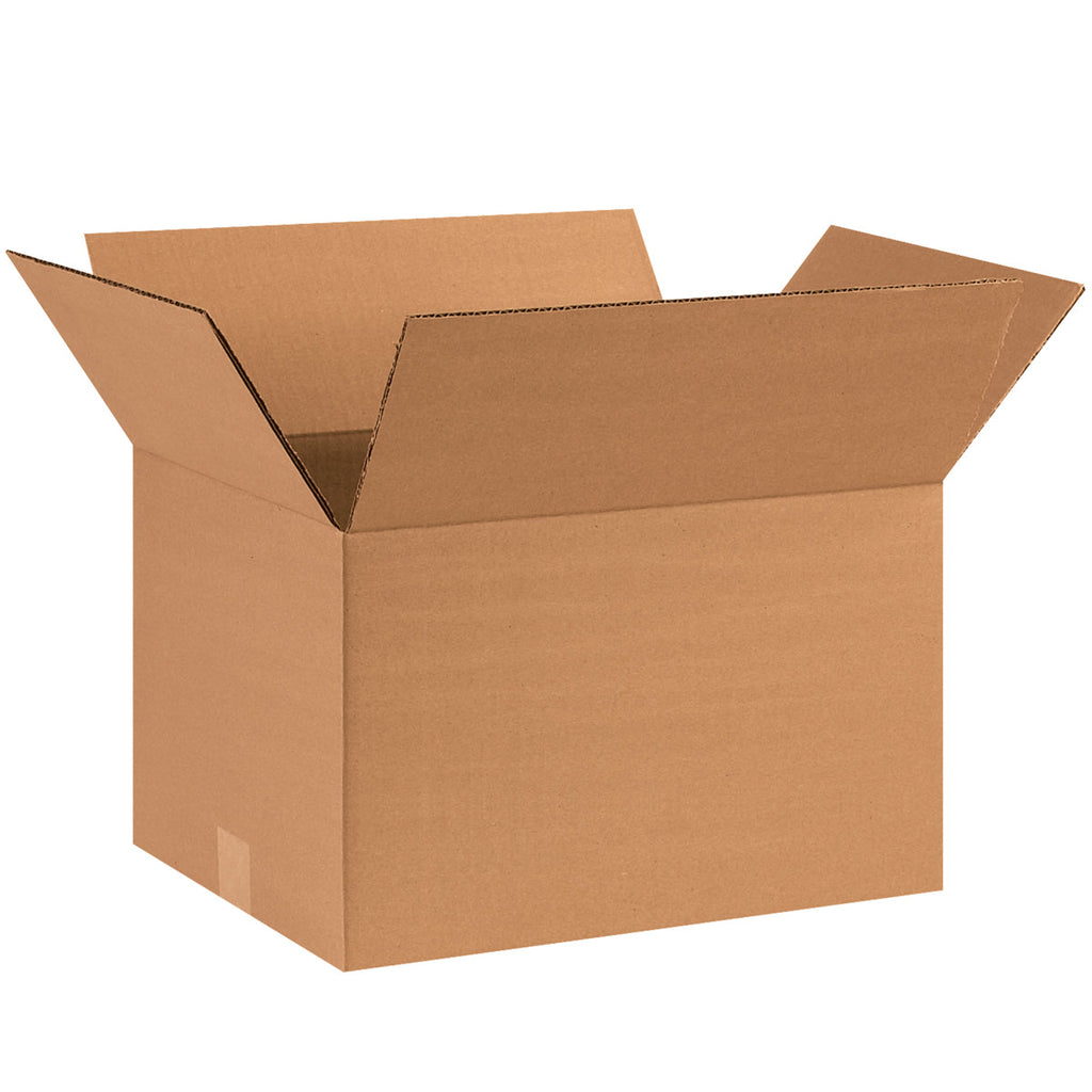 16" x 12" x 10" Kraft Single Wall 32 ECT Corrugated RSC Boxes