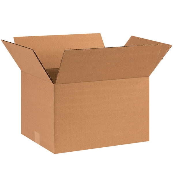 16" x 12" x 10" Kraft Single Wall 32 ECT Corrugated RSC Boxes