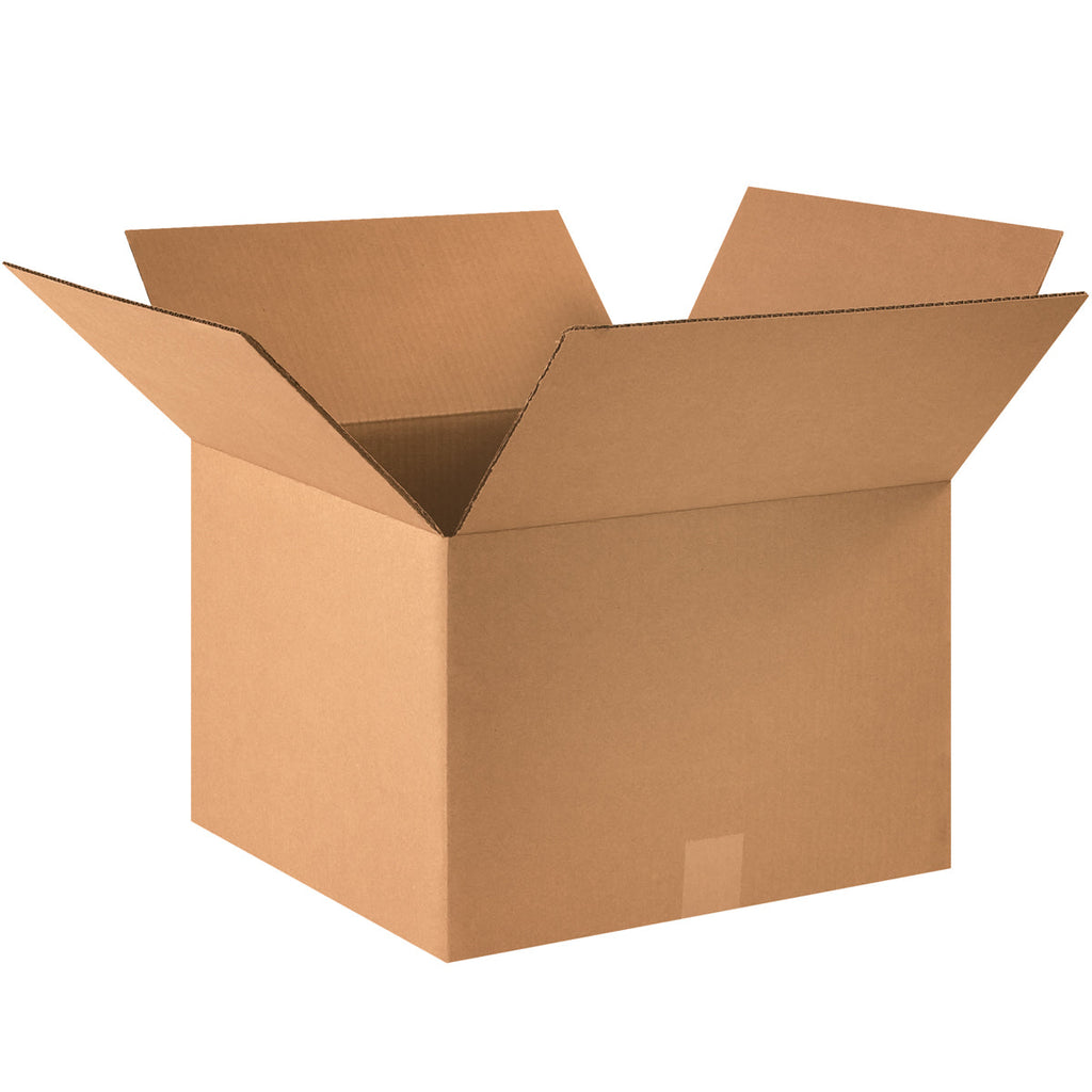 16" x 16" x 11" Kraft Single Wall 32 ECT Corrugated RSC Boxes