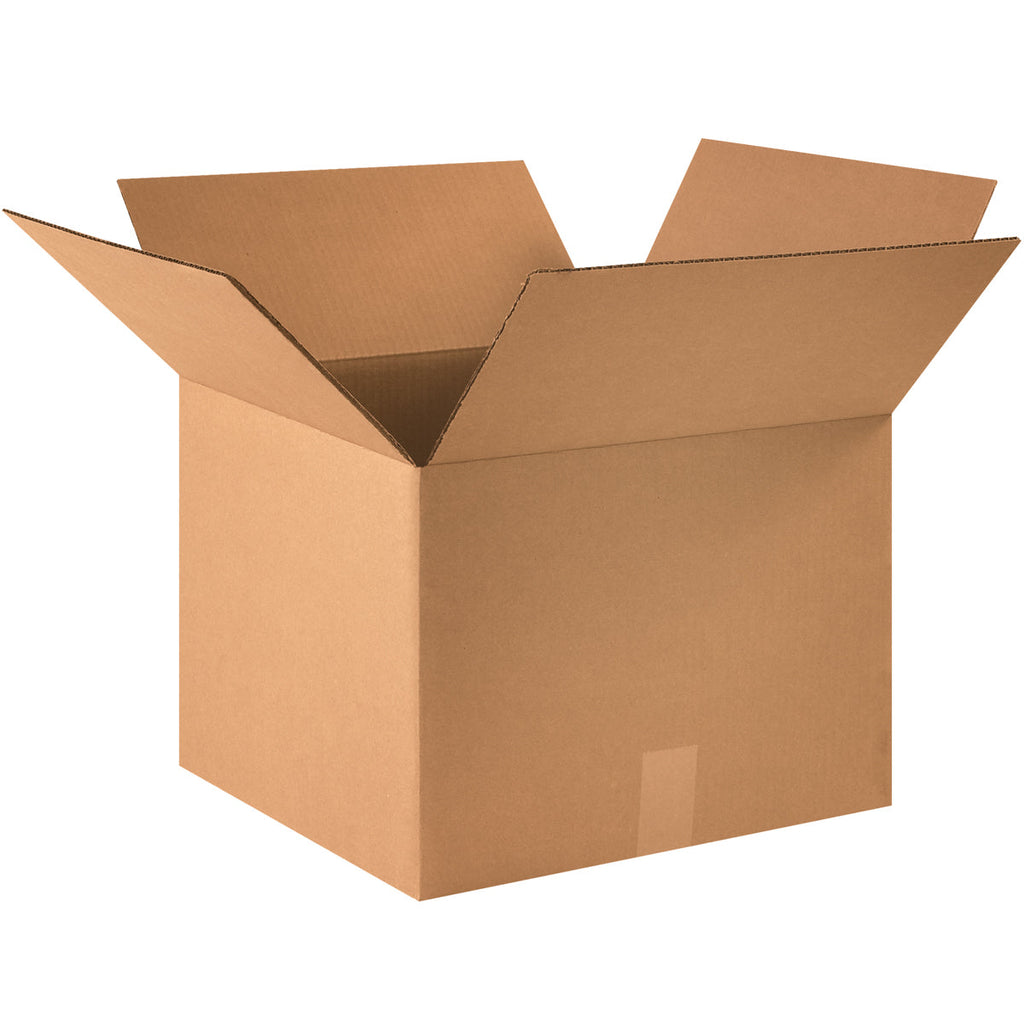 16" x 16" x 12" Kraft Single Wall 32 ECT Corrugated RSC Boxes