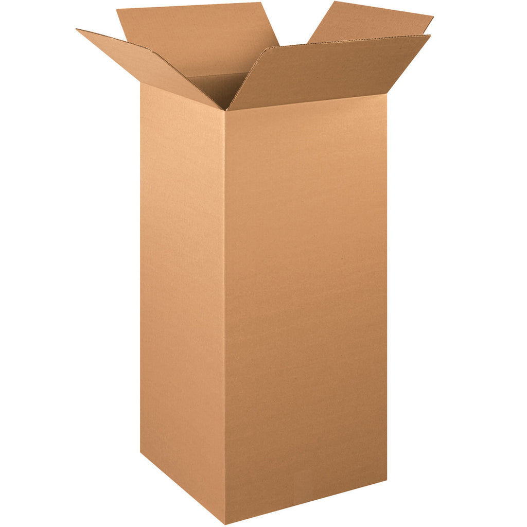 16" x 16" x 36" Kraft Single Wall 200# Corrugated RSC Boxes