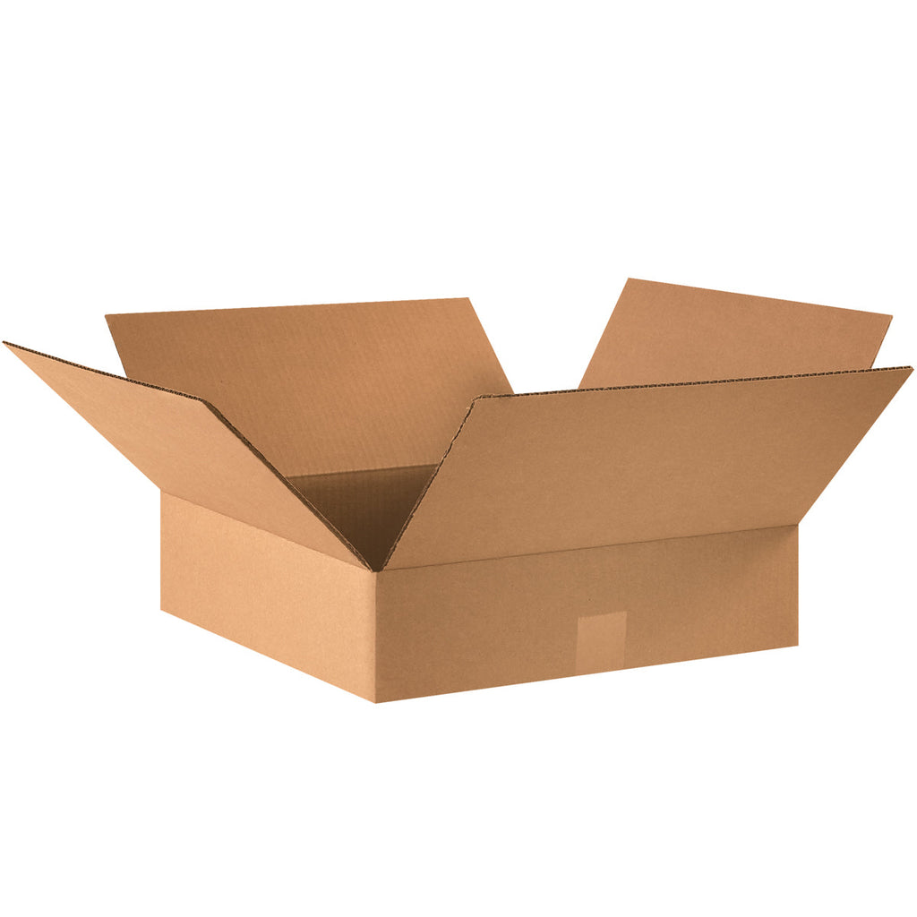 16" x 16" x 4" Kraft Single Wall 32 ECT Corrugated RSC Boxes