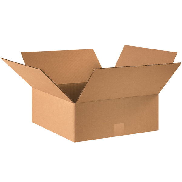16" x 16" x 6" Kraft Single Wall 32 ECT Corrugated RSC Boxes