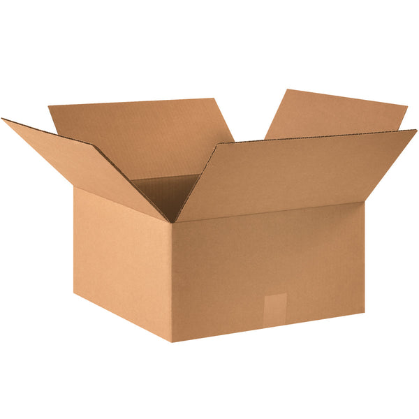 16" x 16" x 8" Kraft Single Wall 32 ECT Corrugated RSC Boxes