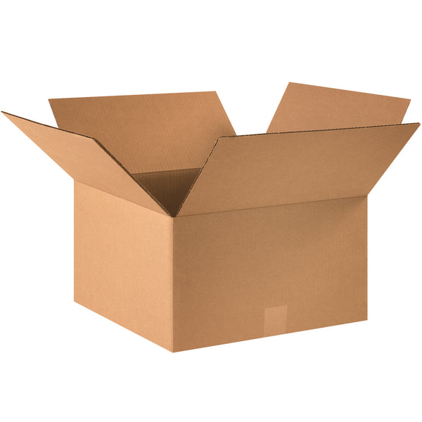 16" x 16" x 9" Kraft Single Wall 32 ECT Corrugated RSC Boxes