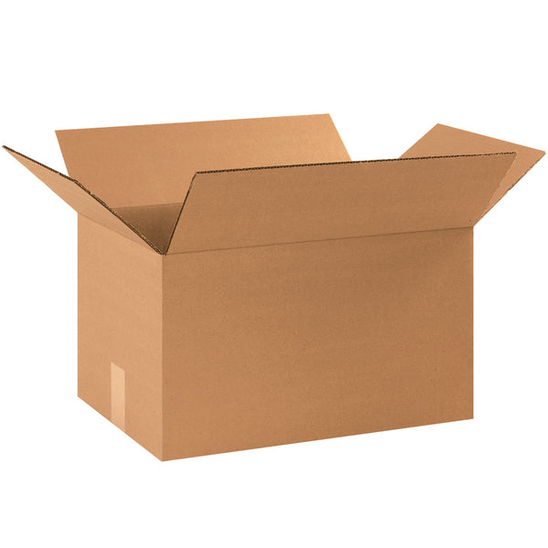 17-1/8" x 11-7/8" x 10" Kraft Single Wall 32 ECT Corrugated RSC Boxes