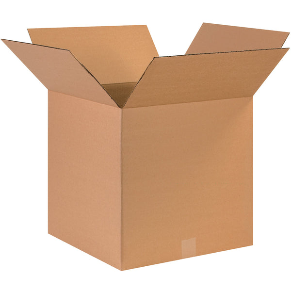 17" x 17" x 17" Kraft Single Wall 200# Corrugated RSC Boxes