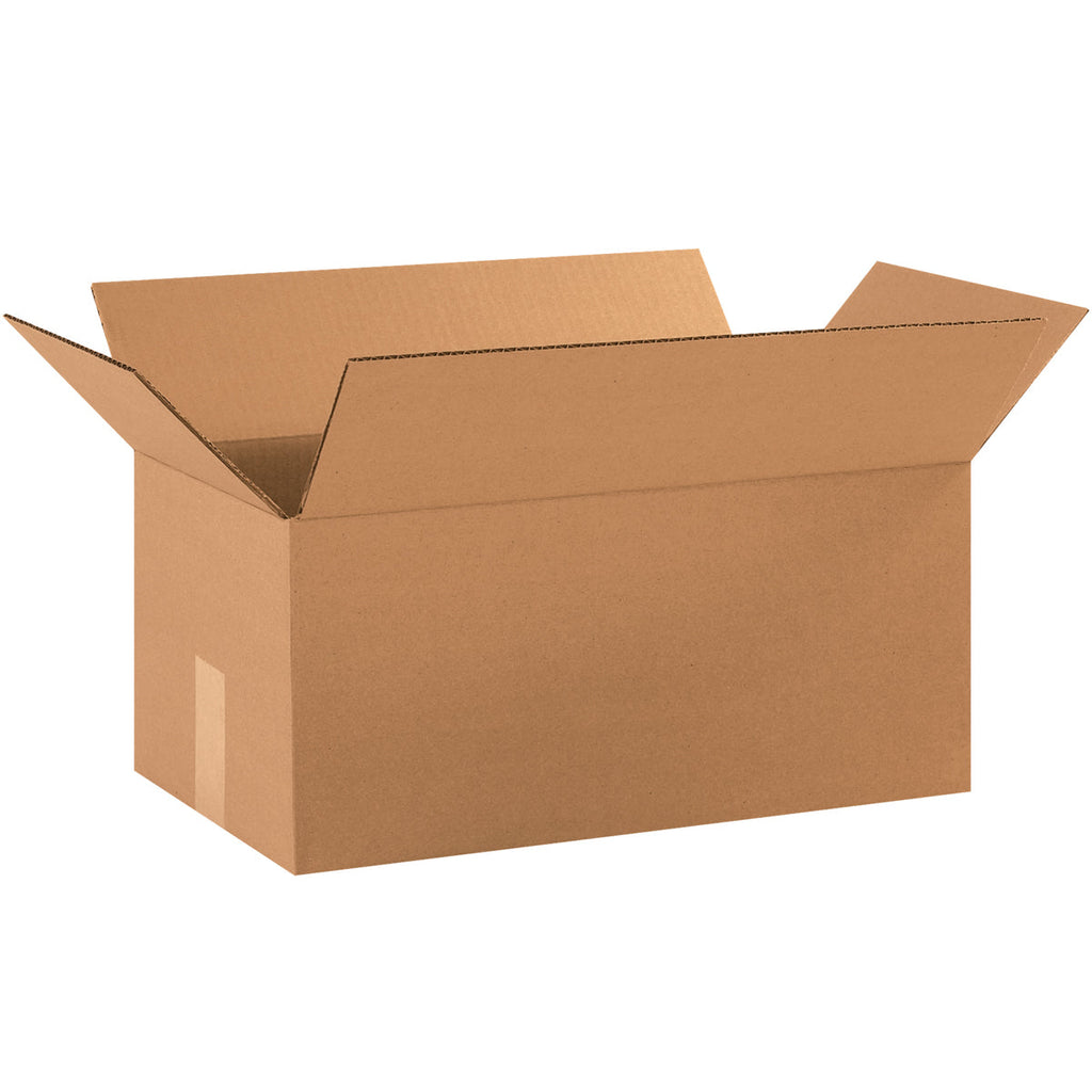 18" x 10" x 8" Kraft Single Wall 32 ECT Corrugated RSC Boxes