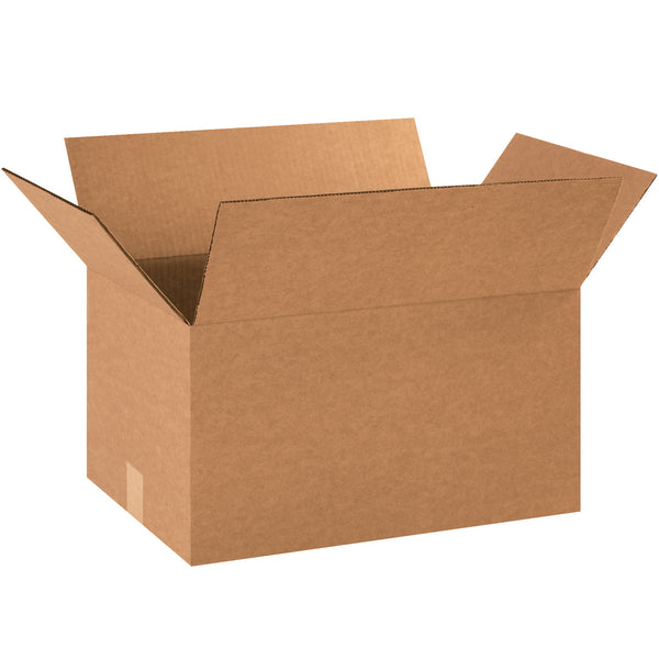 18" x 12" x 10" Kraft Single Wall 32 ECT Corrugated RSC Boxes