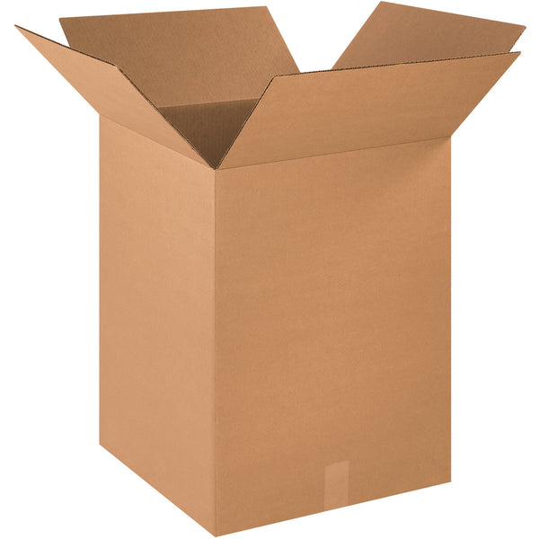 18-1/2" x 18-1/2" x 24" Kraft Single Wall 200# Corrugated RSC Boxes