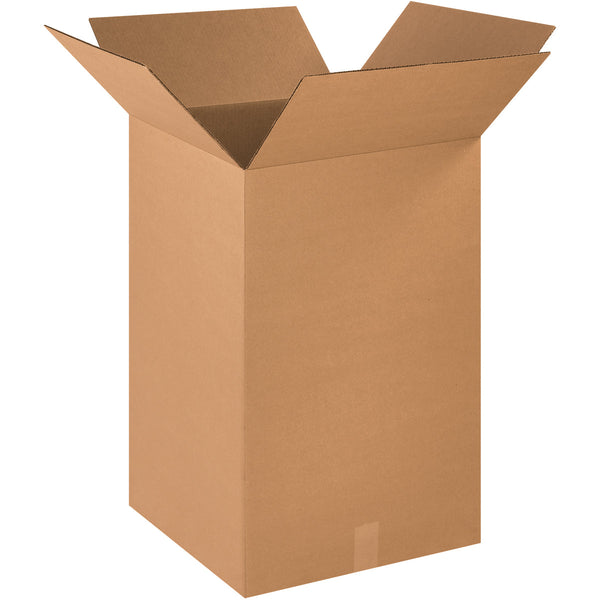 18" x 18" x 27" Kraft Double Wall 275# Corrugated RSC Boxes