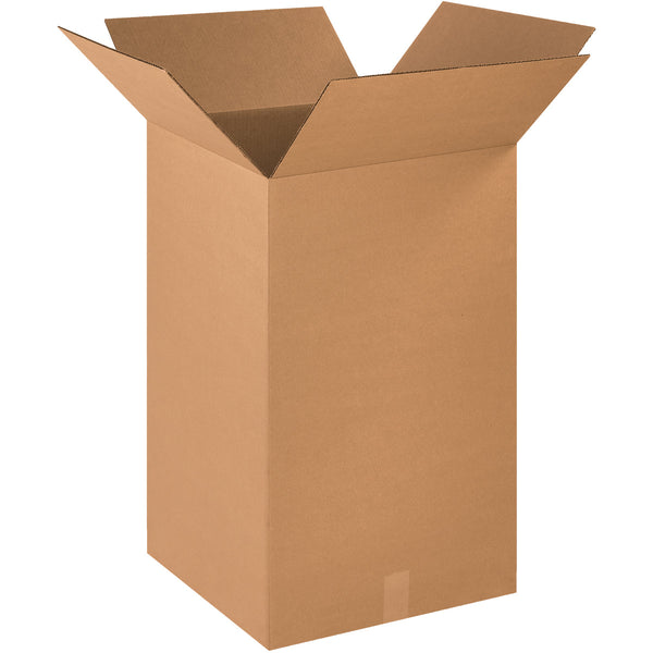 18-1/2" x 18-1/2" x 30-1/2" Kraft Single Wall 200# Corrugated RSC Boxes