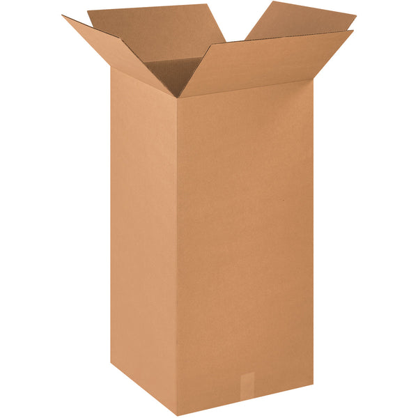 18-1/2" x 18-1/2" x 36" Kraft Single Wall 200# Corrugated RSC Boxes