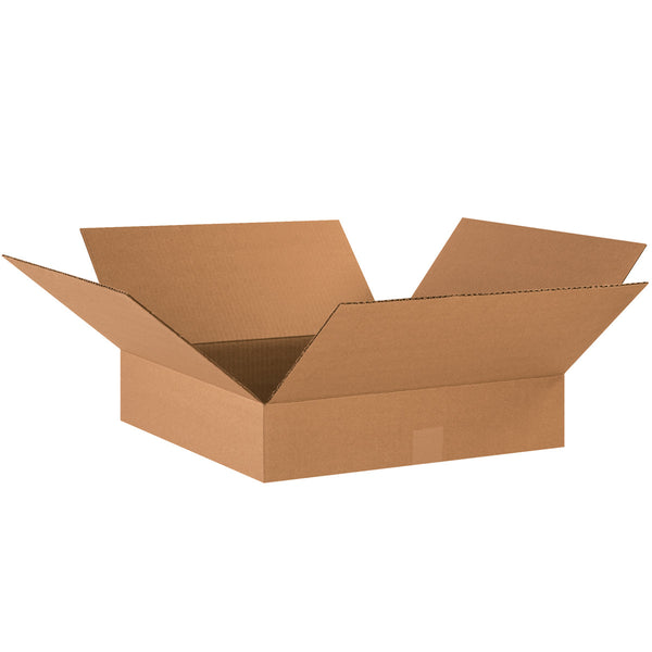 18" x 18" x 4" Kraft Single Wall 32 ECT Corrugated RSC Boxes