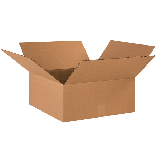 18" x 18" x 8" Kraft Single Wall 32 ECT Corrugated RSC Boxes