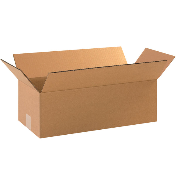 18" x 8" x 6" Kraft Single Wall 32 ECT Corrugated RSC Boxes